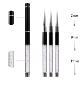 Cọ Tóc,Cọ Nét Cán Đá  Size :7mm,9mm,11mm