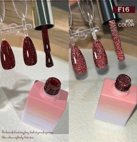 Sơn Gel Đỏ Falat Siêu Sáng F16-006