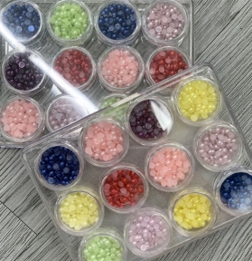 Sét Ngọc Trai Hạt Nhỏ,Hạt Lớn - Mix 12 Ô