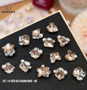 Sét Đá Mini 14 Viên Charm Nhỏ 06