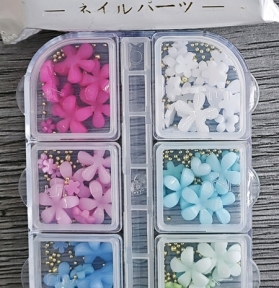 Khay Hoa Nhí 6 Ô Mix Màu