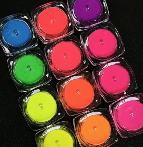 Bột Màu Neon Dặm Ombre - Sét 12 Màu