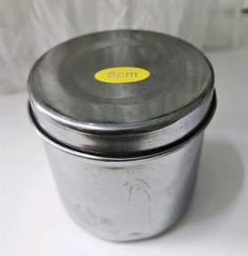 Hủ Inox 8cm Đựng Bông Spa ,Phun Xăm
