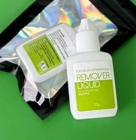 Khử Dầu Trên Mi Thật Remover Liquid15ml . Chính hãng Hàn Quốc