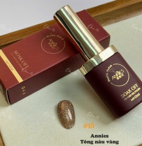 Sơn Gel ANNIES Tông Nâu Vàng Hạt Nhỏ Số 15