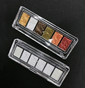 Nhũ Khổng Tước Khay 6Ô