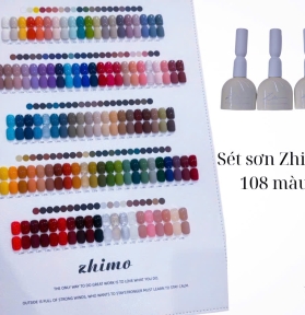 Sét Sơn Zhimo 108 Màu Tặng Base Top Và Bảng Màu.