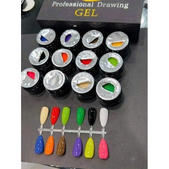 Sét Gel Vẽ 12 Màu G86 Cao Cấp 