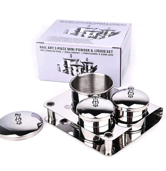 Sét Đựng Lưu Huỳnh , Bột Inox 3 Hủ