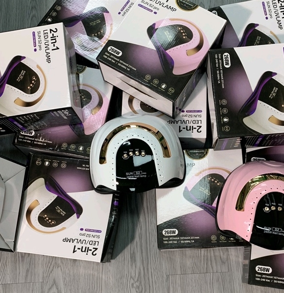 Máy Hơ SUN S2 Pro Chính Hãng 268w,57 Bóng.Màu Hồng, Trắng.