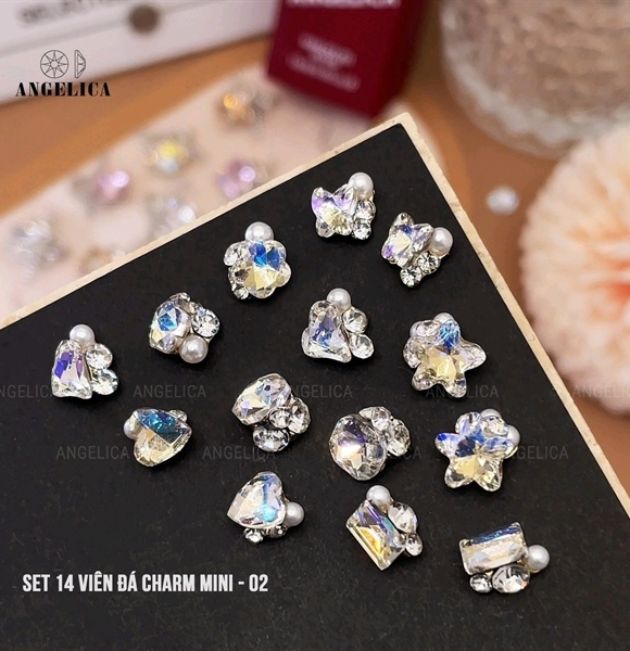 Sét 14 Viên Đá Charm Nhỏ -02