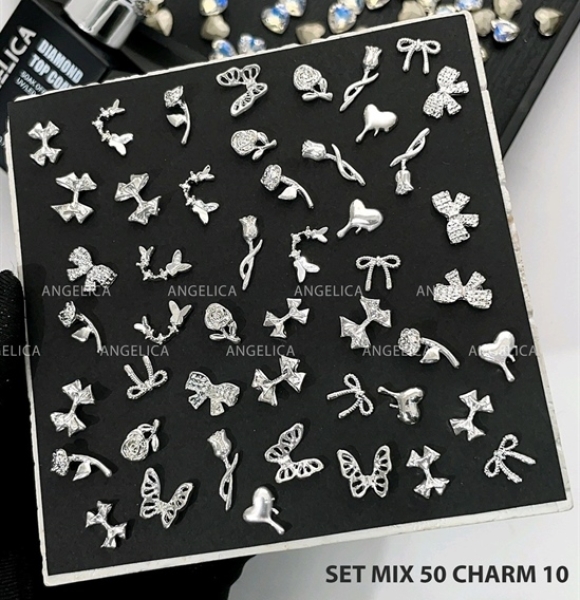Sét 50 Viên Charm Không Đá -10