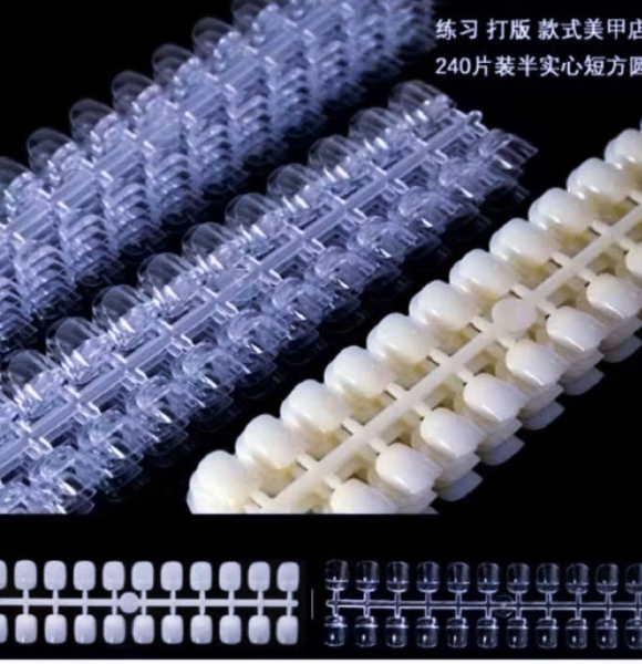 Bịch 10 Vỉ Móng Tập Sơn Vuông Trong ,Đục Nhỏ